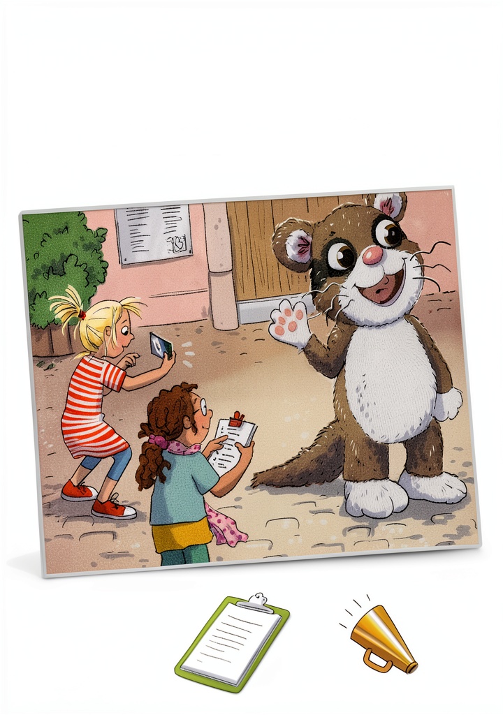 Installing Conni Abenteuerbuch 3 – Carlsen German Kids eBook 140 Pages on a wooden desk