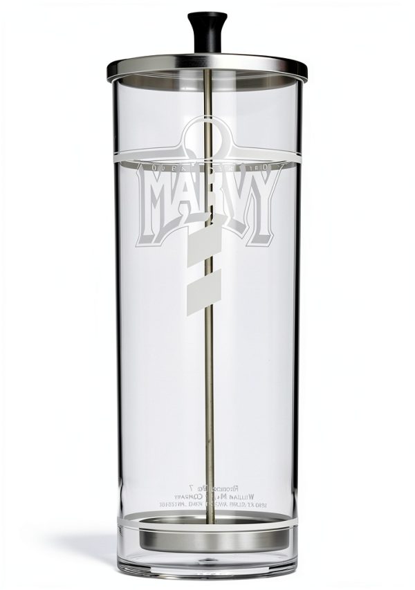 Acrylic Disinfectant Station William Marvy 40 oz Stainless Steel Lid-0