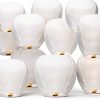 Chinese Lanterns 5Pcs Round Paper Lanterns Swinafer White Pack-0
