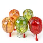 Metany 10PCS Paper Lanterns 6in Vibrant LED Lights Variety Colors-0