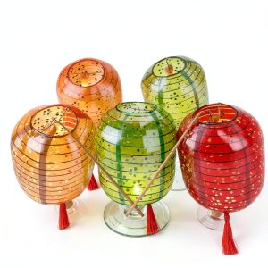 Metany 10PCS Paper Lanterns 6in Vibrant LED Lights Variety Colors-0