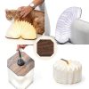 Originality Folding Accordion Lamp, Portable Wooden Desk Lamp, Japanese Gifts, Creative LED Paper Lantern with USB for Home Decoration(Walnut)-6