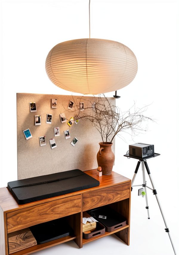 Large White Oblate Pendant Lamp Shade 55.5cm Chinses Lantern Home-0