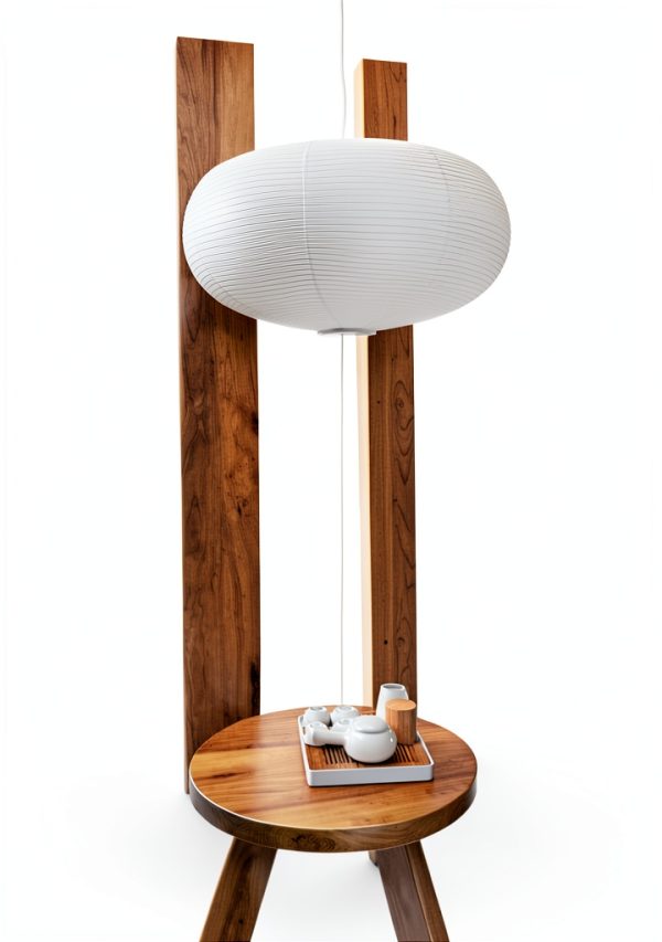 Large White Oblate Pendant Lamp Shade 55.5cm Chinses Lantern Home-1