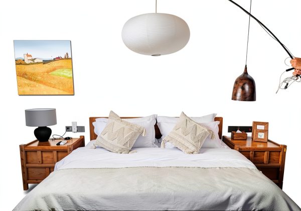 Large White Oblate Pendant Lamp Shade 55.5cm Chinses Lantern Home-2