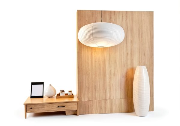 Large White Oblate Pendant Lamp Shade 55.5cm Chinses Lantern Home-4