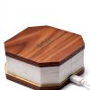 Originality Folding Accordion Lamp, Portable Wooden Desk Lamp, Japanese Gifts, Creative LED Paper Lantern with USB for Home Decoration(Walnut)-2